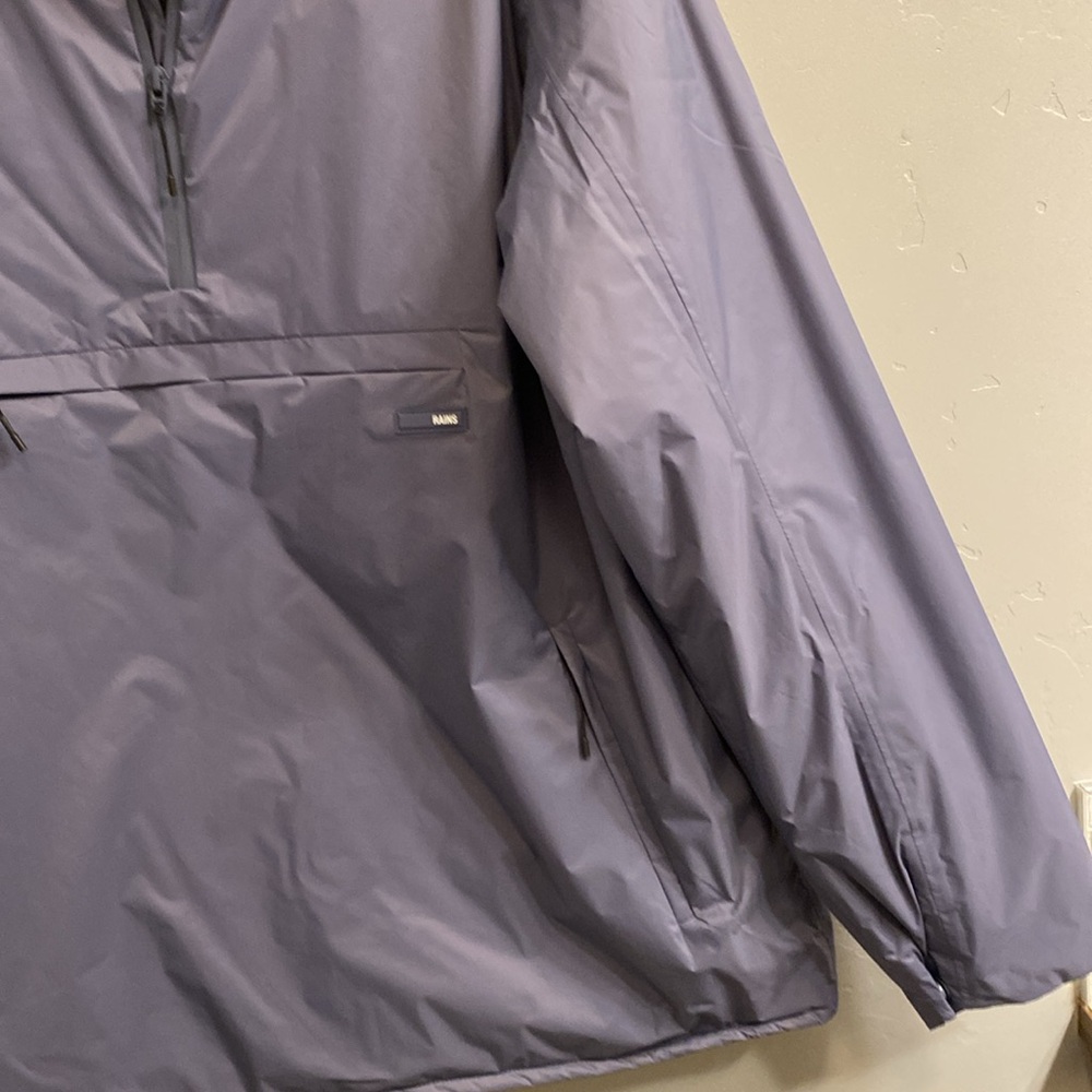 Rains Men’s size Large Heavy Anorak side zip Jacket - Picture 6 of 8
